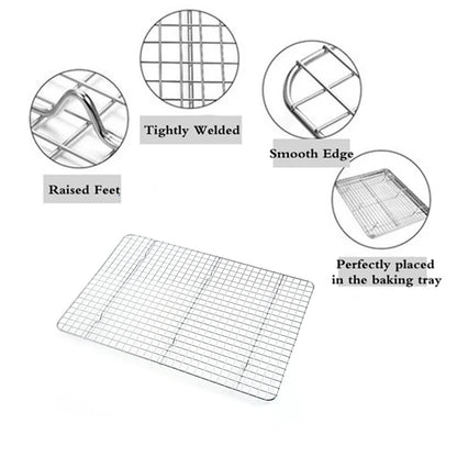 Stainless steel cooling and cooking rack